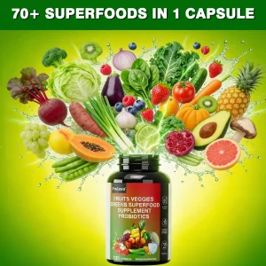 Fmlave Fruits and Veggies Supplement Reds & Green Superfood