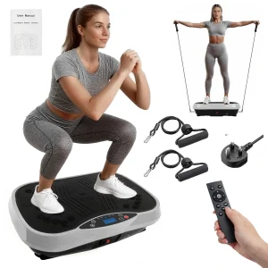 Portable Vibration Plate Exercise Machine Full-Body Workout