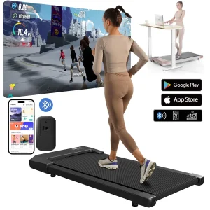 300lbs Treadmill for Home 2.5HP Treadmills Walking Pad LCD Digital Data Display
