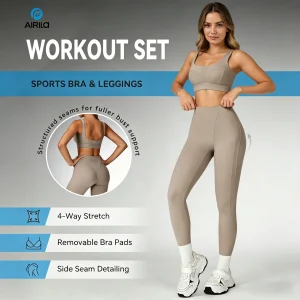 Airila 2-Piece Yoga Set Sports Bra and Leggings