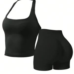 Women's Outdoor Sports Set: Tank Top + Shorts,