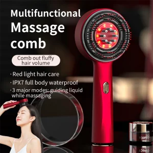 Electric Vibration Massage Comb Red Light Hair Growth Massage